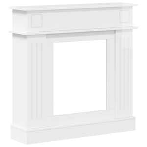 vidaXL R&aacute;m krbu Biela s vysok&yacute;m leskom 102 x 26 x 100 cm
