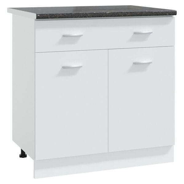 vidaXL Kuchynsk&aacute; doska čierna s granitovou text&uacute;rou 80x60x2,8 cm drevotrieska