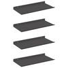 vidaXL Z&aacute;vesn&aacute; polica N&aacute;stenn&yacute; 4 pcs Čierny 40 x 18 x 2,5 cm Oceľ