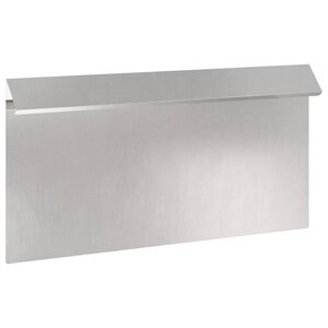 vidaXL Slim&aacute;kov&aacute; ohrada Strieborn&aacute; 50 x 3,5 x 25 cm Nerezov&aacute; oceľ