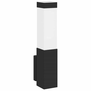 vidaXL Exteri&eacute;rov&eacute; n&aacute;stenn&eacute; svietidlo Čierna 10,5 x 6 x 33 cm