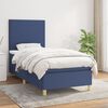vidaXL Boxspring posteľ s matracom modr&aacute; 100x200 cm l&aacute;tka