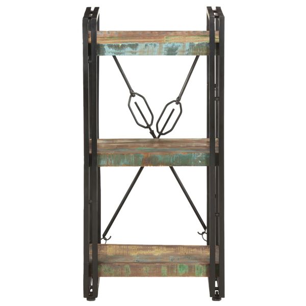 vidaXL Knižnica s 3 policami 40x30x80 cm recyklovaný masív