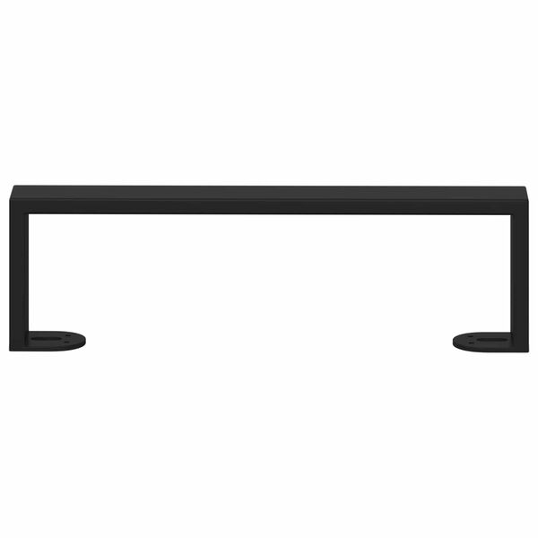 vidaXL Nohy n&aacute;bytku 12 pcs Čierna 341 x 40,5 x 100 mm Železo