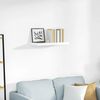 vidaXL Pl&aacute;vaj&uacute;ca n&aacute;stenn&aacute; polica, leskl&aacute; biela 60x23,5x3,8 cm, MDF