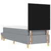 vidaXL Posteľ s pružinov&yacute;m r&aacute;mom Svetlosiv&aacute; 80 x 200 cm l&aacute;tka