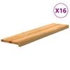 vidaXL Schodiskov&eacute; stupne 16 ks svetlohned&aacute; 110x30x2 cm dubov&yacute; mas&iacute;v