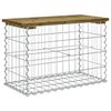vidaXL Záhradná lavička gabiónový dizajn 63x31,5x42cm impreg. borovica