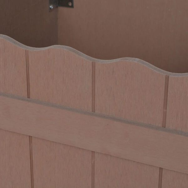 vidaXL Vyvýšený záhradný záhon z WPC 40x40x25 cm, hnedý