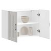 vidaXL Kuchynsk&aacute; n&aacute;stenn&aacute; skrinka Lucca leskl&aacute; biela, kompozitn&eacute; drevo