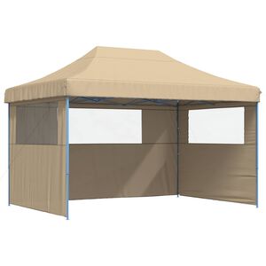 vidaXL P&aacute;rty stan 279 x 410 x 315 cm B&eacute;žov&aacute; Oxfordsk&aacute; l&aacute;tka