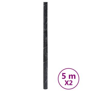 vidaXL N&aacute;lepky na n&aacute;bytok samolepiace matn&eacute; čierne 90x500 cm PVC