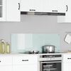vidaXL Kuchynsk&yacute; backsplash Biela 120 x 40 cm tvrden&eacute; sklo