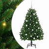 vidaXL Umel&yacute; vianočn&yacute; stromček 150 cm 150 LED Tepl&aacute; biela PVC a oceľ