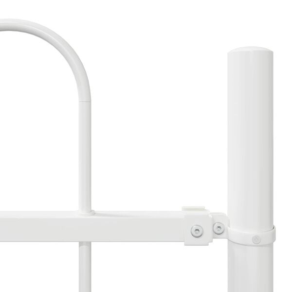 vidaXL Z&aacute;hradn&yacute; plot 3 pcs Biela 5,1 x 0,8 m Pr&aacute;&scaron;kovan&aacute; oceľ