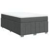 vidaXL Boxspring posteľ s matracom, tmavosiv&aacute; 120x190 cm, l&aacute;tka