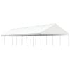 vidaXL Alt&aacute;nok so strechou, biely 17,84x5,88x3,75 m, polyetyl&eacute;n