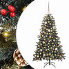 vidaXL Umel&yacute; vianočn&yacute; stromček Zelen&aacute; 150 cm PVC, plast a oceľ