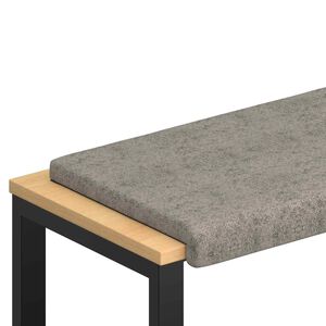 vidaXL Vank&uacute;&scaron; na lavičku Umel&yacute; semi&scaron;ov&yacute; materi&aacute;l Svetlosiv&aacute;