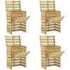 vidaXL Slatkov&yacute; z&aacute;hradn&yacute; kompost&eacute;r 4 pcs Zelen&aacute; 110 x 58 x 113 cm