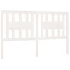 vidaXL Čelo postele biele 146x4x100 cm masívna borovica