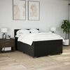 vidaXL Posteľn&yacute; r&aacute;m boxspring s matracom čierny 160x200 cm l&aacute;tka