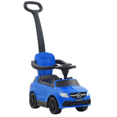 vidaXL Detské autíčko s rúčkou Mercedes Benz GLE63, modré