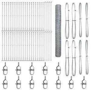 vidaXL Stĺp na plot. Strieborn&aacute;