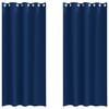 vidaXL Z&aacute;clony na zatemnenie s kr&uacute;žkami 2 ks Tmavomodr&aacute; 245 x 140 cm