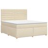 vidaXL Posteľ boxspring s matracom Kr&eacute;mov&aacute; 140 x 200 cm L&aacute;tka