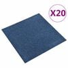 vidaXL Koberec 20 pcs Tmavomodr&aacute; 50 x 50 cm 100% polypropyl&eacute;n