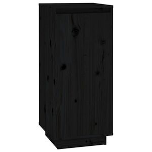 vidaXL Skrinka na top&aacute;nky čierna 35x35x80 cm mas&iacute;vna borovica