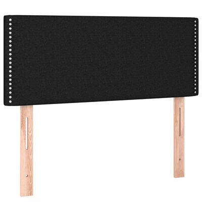 vidaXL Posteľný rám boxspring s matracom čierny 90x200 cm látka