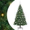 vidaXL Umel&yacute; vianočn&yacute; stromček Zelen&aacute; 180 cm PVC a Oceľ a Plast