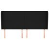 vidaXL Čelo postele so z&aacute;hybmi čierne 183x23x118/128 cm l&aacute;tka