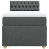 vidaXL Boxspring posteľ s matracom tmavosiv&aacute; 100x200 cm l&aacute;tka