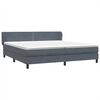 vidaXL Box Spring Posteľ s matracmi Tmavo&scaron;ed&aacute; 180x210 cm Zamat