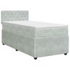 vidaXL Posteľ boxspring s matracom Svetlosiv&aacute; 100 x 200 cm Zamat