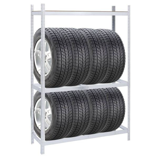 vidaXL Stojan na pneumatiky, 795 kg, Oceľ