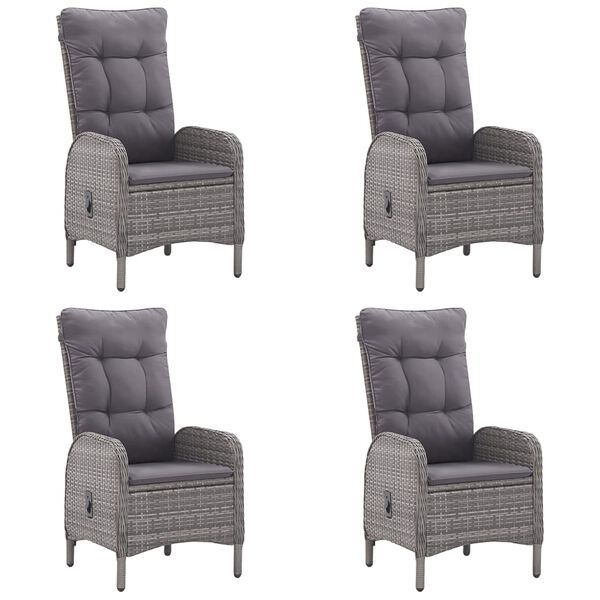 vidaXL 5-dielna z&aacute;hradn&aacute; jed&aacute;lensk&aacute; s&uacute;prava siv&aacute;