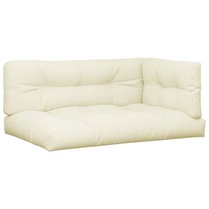 vidaXL Podložky na paletov&yacute; n&aacute;bytok 3 ks, kr&eacute;mov&eacute;, l&aacute;tka