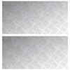 vidaXL Schodov&yacute; ro&scaron;t Obdĺžnikov&yacute; 2 pcs Strieborn&aacute; 80 x 40 cm Hlin&iacute;k