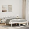 vidaXL Extra dlh&aacute; posteľ bez matraca biela 140x210 cm mas&iacute;vna borovica