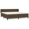vidaXL Boxspring posteľ s matracom tmavohned&aacute; 200x200 cm l&aacute;tka