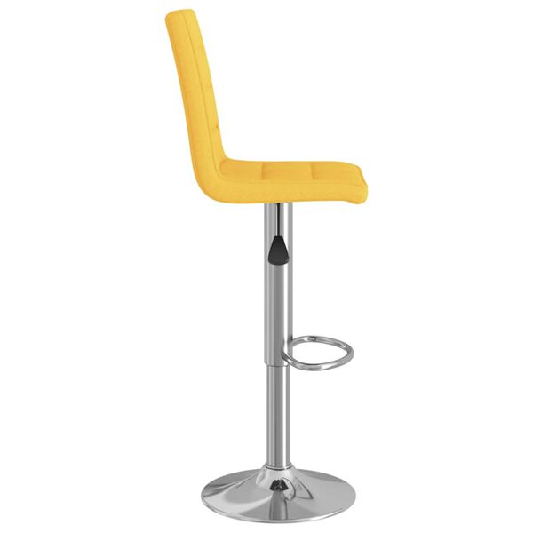 vidaXL Barov&aacute; stolička horčicovo-žlt&aacute; l&aacute;tkov&aacute;