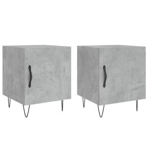 vidaXL Nočn&eacute; stol&iacute;ky 2 ks bet&oacute;novo siv&eacute; 40x40x50 cm kompozitn&eacute; drevo