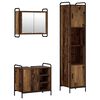 vidaXL Set kabinetov do k&uacute;peľne 3 ks Star&eacute; drevo 40 x 36 x 181 cm
