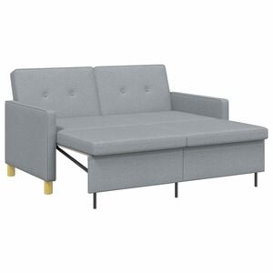 vidaXL Rozkladac&iacute; gauč Svetlosiv&aacute; 154 x 94,5 x 80,5 cm