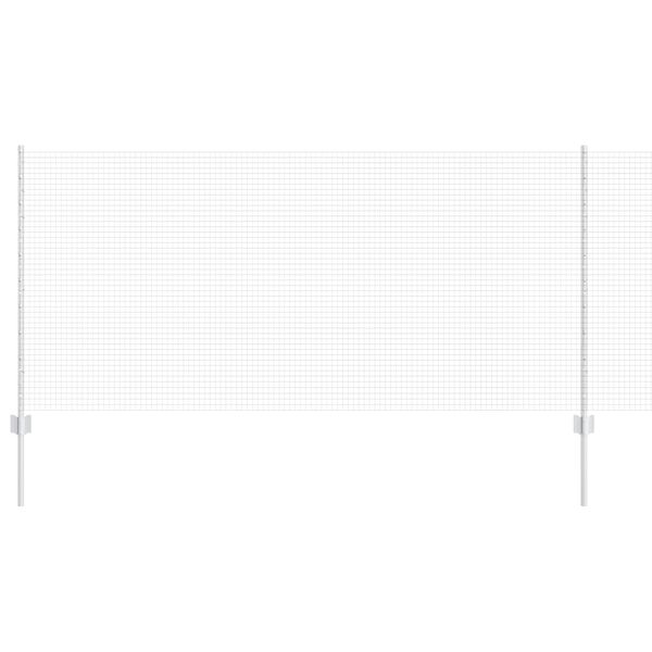 vidaXL Plot a stĺp Strieborná 1 x 25 m Oceľ