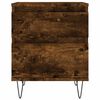 vidaXL Nočné stolíky 2 ks dymový dub 40x35x50 cm kompozitné drevo
